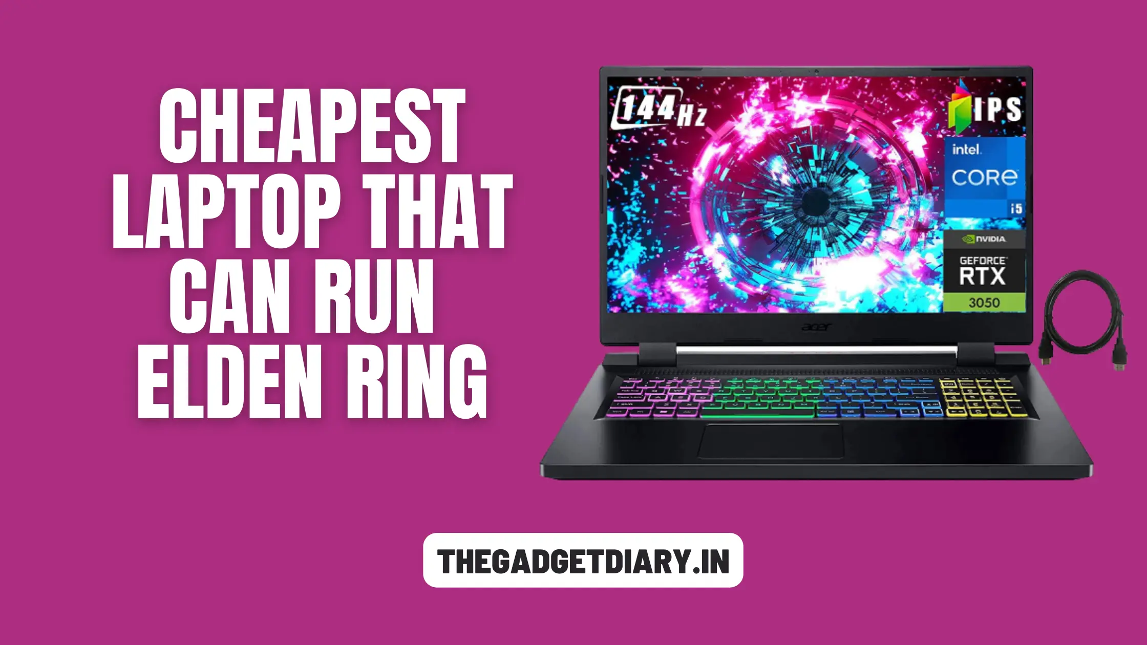 cheapest laptop that can run elden ring